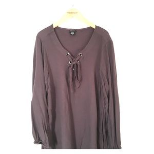 Torrid blouse with tie neck (MOVING SALE!!!)